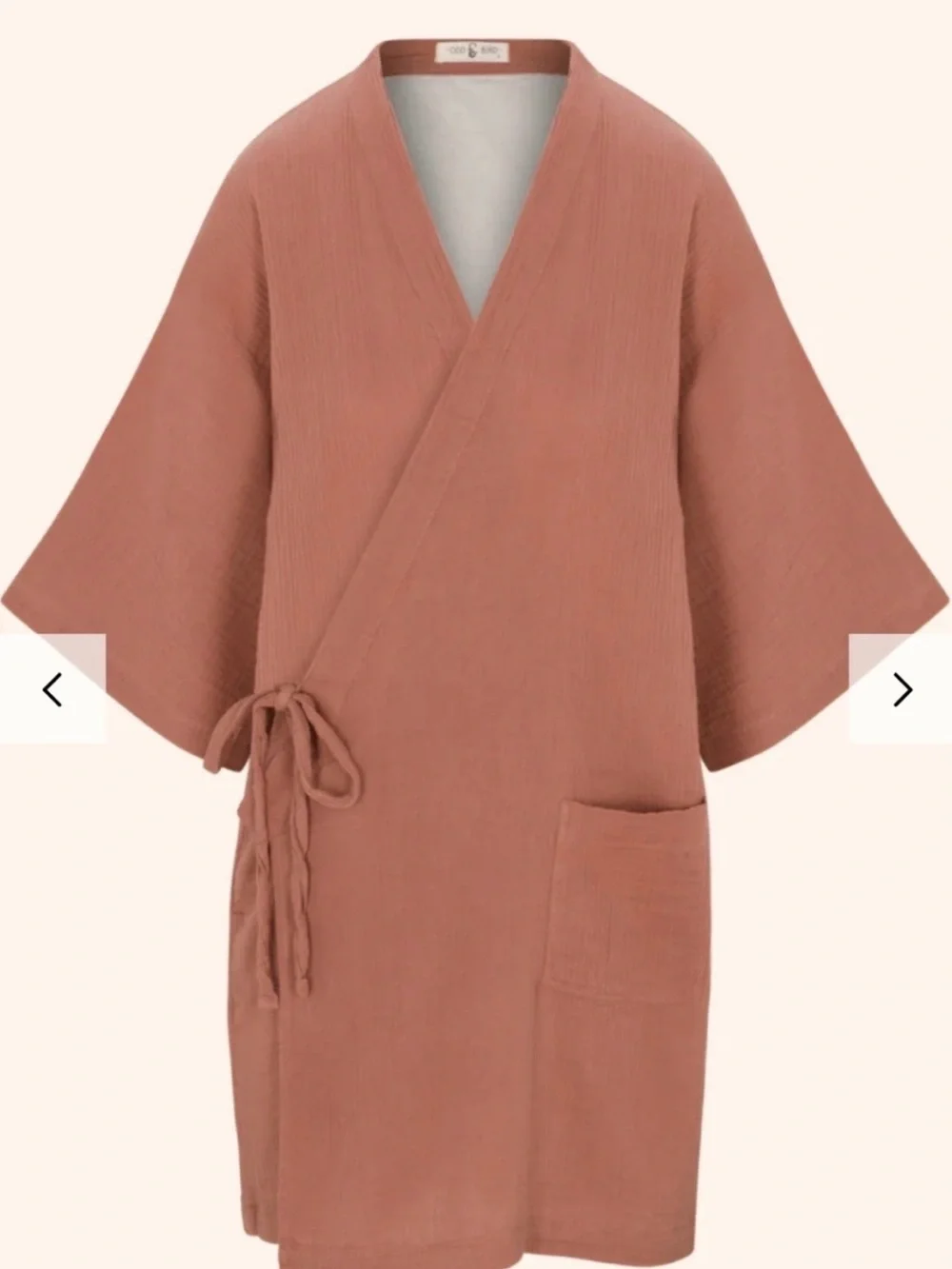 Oddbird Selin sleep/play dress 100% Turkish Cotton Canyon Rose